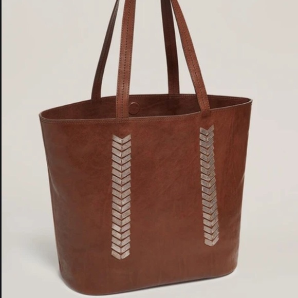 convalore Handbags - Convalore laced up leather tote in chocolate